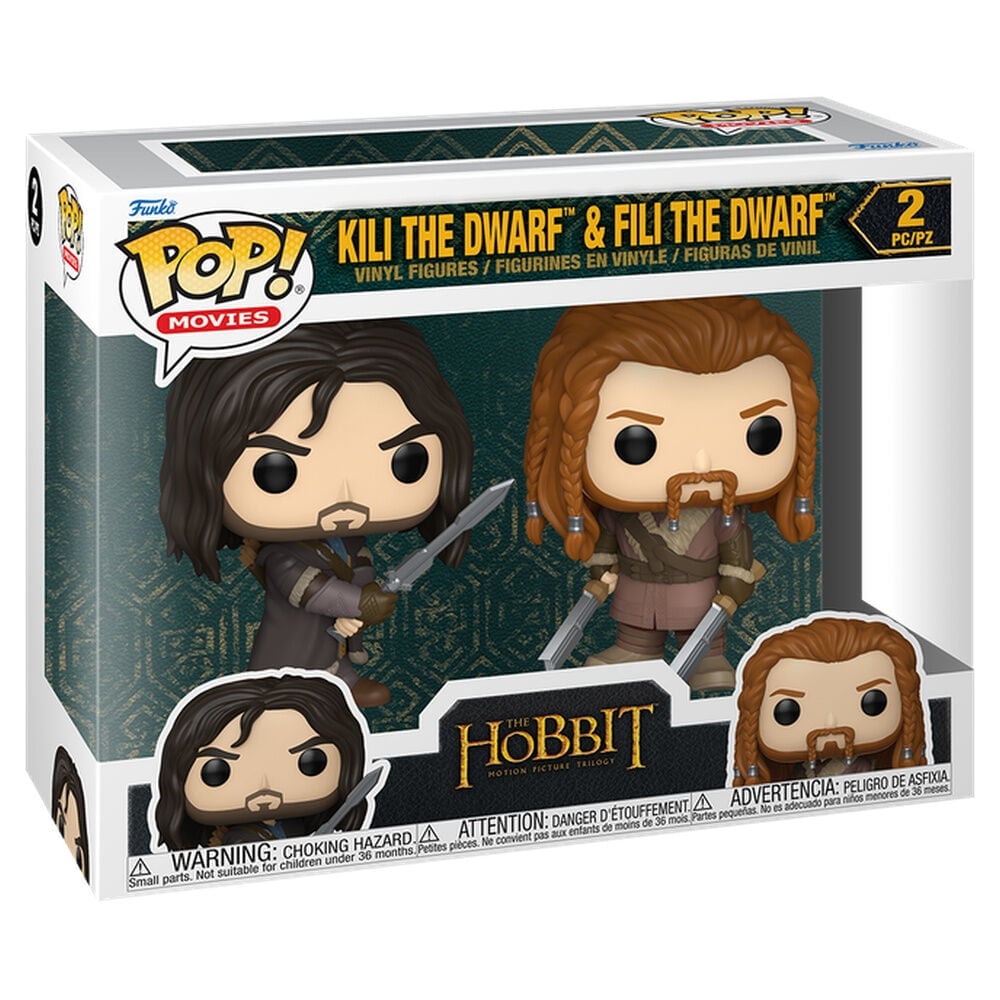 Funko Pop! The Hobbit - Kili the Dwarf & Fili the Dwarf pack of 2 figures Image 1 VR.LV Funko Pop! The Hobbit - Kili the Dwarf & Fili the Dwarf pack of 2 figures Image 1