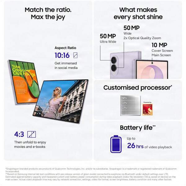 Samsung Galaxy Z Fold8 12/256GB Cream EU SM-F971B Image 2