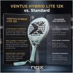 Nox Ventus Hybrid 12k Lite 2026 Padel Racket Image 4