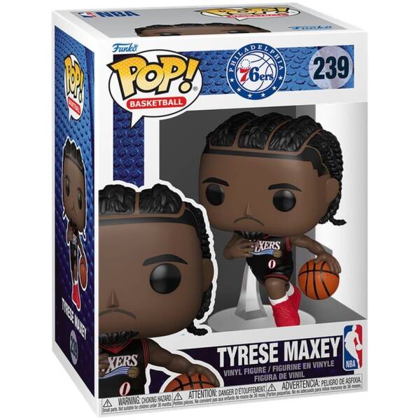Funko Pop! NBA Philadelphia Tyrese Maxey #239 Image 1