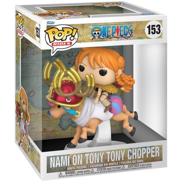 Funko Pop! Rides Deluxe One Piece Nami on Tony Tony Chopper #153 Image 2