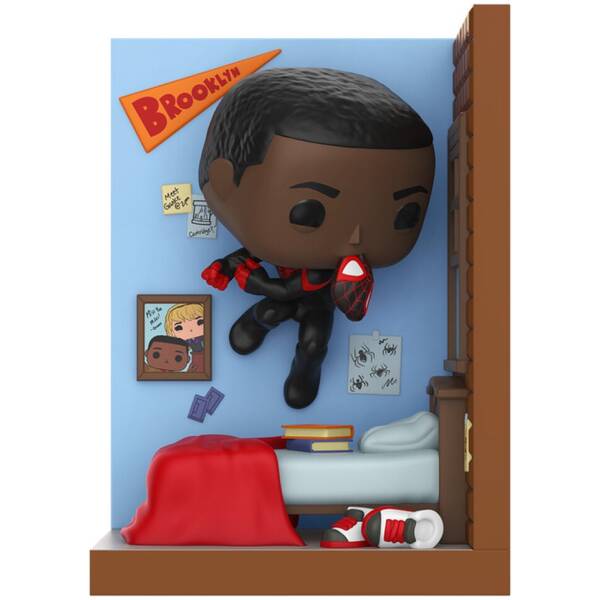 Funko Pop! Nooks Marvel Miles Morales in Bedroom Image 2