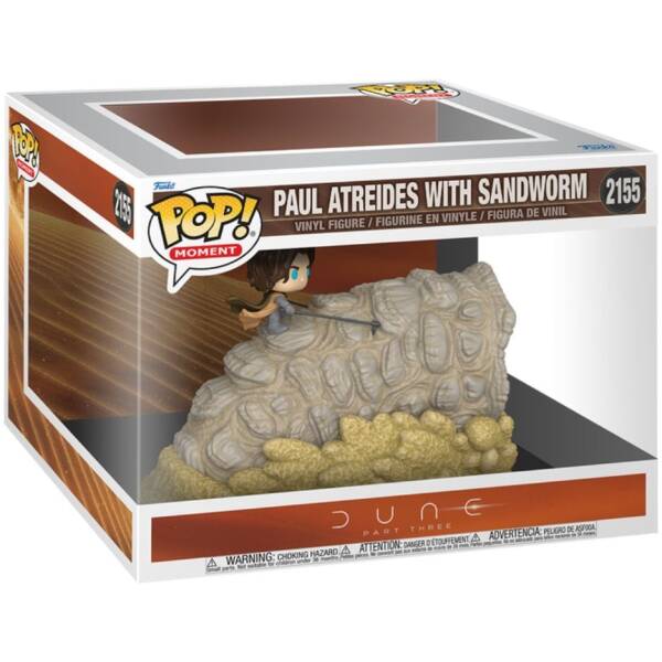 Funko Pop! Dune Part Three - Paul Atreides with Sandworm #2155 Image 1